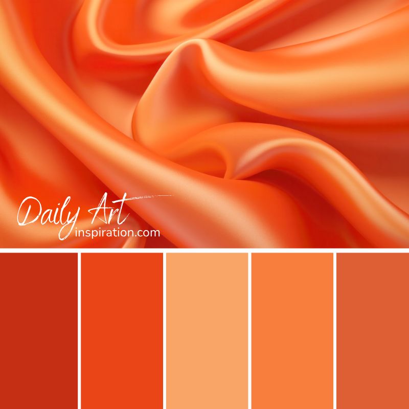 28_yellow_and_orange_color_palettes_for_inspiration (10) orange color palette, fashion color palette, orange shades, coral color palette, coral shades, silk color, warm tones, fashion design colors