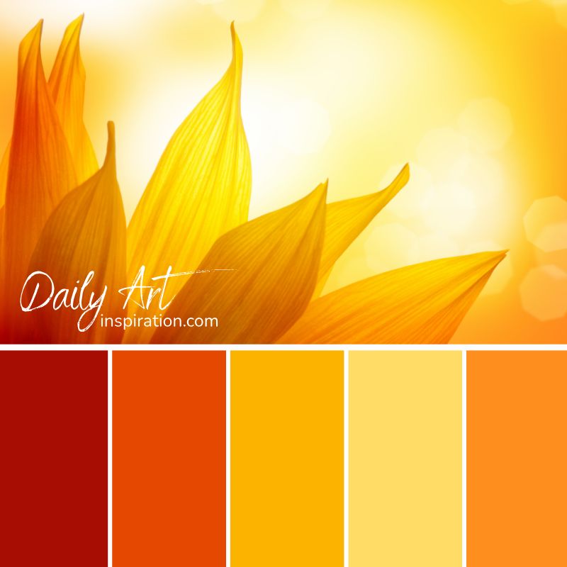 28_yellow_and_orange_color_palettes_for_inspiration (8) orange shades, orange and yellow color palette, floral color combination, yellow flower colors